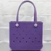 Borsa impermeabile in EVA Tote all'ingrosso Borse per cestini lavabili Borsa in silicone Borsa per la spesa di grande capacità Borse Eco Jelly Candy Lady