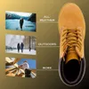 Nautica Men Casual Lace Up Stivali alla caviglia Resistenza ad alta resistenza all'aperto Scarpe in pelle di utilità leggera per lavoro per la costruzione di camminata invernale 66c8 66c8