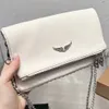 Evening Bags Cosmetic Bags Cases Popular Designer Womens Bag Handbag Zadig Wings Diamond-ironing ZV Rivets Sheepskin Leather Messe186y