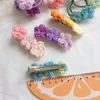 Acessórios de cabelo Barrettes de lã Bandas elásticas de borracha floral pinos clipes para crianças meninas crianças headwear