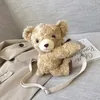 Sacs de soirée Mini mignon ours en peluche sac version coréenne de haute qualité fille voyage shopping luxe dessin animé jouet polyvalent épaule de poche