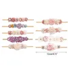 Hair Accessories Artificial Flower Baby Headband Hundred Day Born Infant Toddler For Shower Little Girls Pograph Props