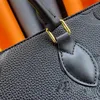 2024 Handtasche groß groß Shopping lässig Hobo Luxus Canvas Leder Mode Geldbörse Cross Body 34cm
