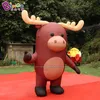 Groothandel 2.6x1.5x3M Hoogte Outdoor Giant Opblaasbare Dier Moose Cartoon Model Met Luchtblazer Voor Evenement reclame Party Decoratie