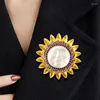 Broches Vintage Luxe Hoge Kwaliteit Fancy Kleur Middeleeuwse Kroon Opengewerkte Schoonheid Hoofd Broche Prachtige Zon Maan Sieraden Badges