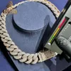 Hiphop Moissanite Diamond 15 mm vergulde Sier Neck Cubaanse kettingontwerpen voor mannen