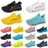 GAI Uomo Donna Scarpe da corsa Fashion Trainer Triple Nero Bianco Rosso Giallo Verde Blu Pesca Verde acqua Viola Rosa Fucsia Sneakers sportive traspiranti Sixty Two GAI