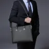 Maletines Men Business PU PU REACOR DE CUERO CAPA Capacidad Bolsa de mano de la mano Hombre Bolsa de mensajería de hombro Bolsa portátil de negocios