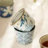 Kubki japońska ceramiczna kubek herbaty odporna na ciepło kawy kawy 200 ml ręcznie rysowane deser mleko mikrofalowe Safe