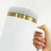 EUA em estoque gravado 40oz de 40 onças Novo atualizado H2.0 Gold Gold Multi Colors Tumbler Isoll Tumbler