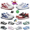 Lyxiga sneakers shoeami unisex låga casual skor vit blå vit brun röd vit lysrör gul vit lila svart bule vit ljusgrå svart