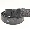 Designer men's Belt Belt Women's 3.5cm Wide Belt Litchi grai leather brand Letter printing Belt Women's Men's High Quality luxury belt Fashion Casual m buckle