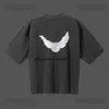 Designer Kanyes klassisches Wests-T-Shirt Three Party Joint Peace Dove bedrucktes Waschwasser mit kurzen Ärmeln High Street Herren und Damen Yzys Tees 813