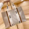 Womens Shopper Fashion Totes Bags Counter Bag Women Canvas Woody Tote Loces Hands Profered Medium Exgens