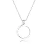 Hängen Medium Floating Locket Necklace For Women Original 925 Sterling Silver Neckor Fits Petite Charms Diy Jewelry Making