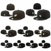 Tutti i team Logo SX Designer Cappelli aderenti taglia cappello Baseball Snapbacks Fit Cappello piatto Ricamo Cappellini da basket regolabili Sport all'aria aperta Berretti Hip Hop Maglia