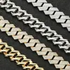16Mm Hot Selling Moissanite Link Fashion Sterling Sier Cuban Chain Necklace