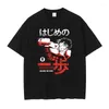 Magliette da uomo Hajime No Ippo Modello T-shirt Uomo Streetwear Anime The Fighting Camicia Harajuku Manica corta Manga Makunouchi Top Tees