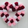 Decorative Flowers Valentine S Day Heart Wreaths Decoration Handmade Wool Felt Balls Love For Wedding Party Wreath