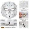 Apparaat 7 kleuren Licht Led gezichtsmasker met nek foton huid Herjuvening Face Care Treatment Beauty Anti Acne Therapy Whitening Device