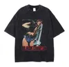 Męska koszulka anime berserk vintage marynowana marynowana koszulka 100% bawełniana koszulka Hip Hop Street noszenie krótkiego rękawu