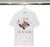 Designerwomens mens designer casablanca t shirt mode män casual tshirts man klädgatan designer t shirts tennis club shorts hylsa kläder skjortor lyx sh