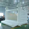 outdoor activities 8x2.5m white inflatable obstacle course, customized bouncy castle with obstacle toys