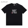 Kith x New York T Shirt Mens Fashion Wysokiej jakości koszulki TEE TRANSTHOUT DO MĘŻCZYZN DO MĘŻCZYZNY T-shirt 100%bawełny Kith Tshirts Vintage krótkie rękawa 5352