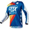 Camisetas masculinas Fox Downhill Suit Cabeça Equitação Mountain Bike Racing Motocicleta Manga Longa T-shirt Mens Top QXH8