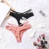 Culotte de la culotte de femmes douces de lingerie sets de sous-vêtements de glace de glace sexy creux creux sans couture à la taille basse tong pour tangas mujer