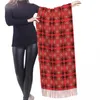 スカーフレディアラビアスタイルの長いマルチカラーパターン豪華な多才な女性冬の柔らかい暖かいタッセルショールラップスカーフ