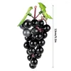 Party Decoration Artificial Fruit High Simulation Fake Grapes Cluster 18Pcs Fruits Po Props Shop DisplayModel