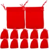 Jewelry Pouches 50 Pcs Gift Bags Packaging Pouch Drawstring Cloth Small Fabric For Storage