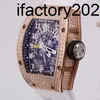 Часы Vs Factory Richa Tourbillon, швейцарские мужские часы с автоматическим механизмом, серия RM029, мужские золотые бриллианты, полый комплект, 2020 г.