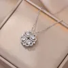 Fashion Four-leaf Clover Diamond Temperament Small Love Women Necklace