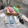 luxury sexy designer womens sliders mans shoe Matelasse nappa leather sliders Summer sandals beach outdoor fashion casual slipper with dust bag