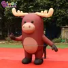 Groothandel 2.6x1.5x3M Hoogte Outdoor Giant Opblaasbare Dier Moose Cartoon Model Met Luchtblazer Voor Evenement reclame Party Decoratie