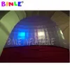 Riesiges Zelt und Unterstände, 8 mD (26 Fuß), mit Gebläse, weiße aufblasbare Iglu-Zelte mit LED-Beleuchtung, Kuppel, Partyluft für Event-Shows