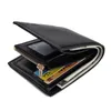 Wallets 2024 Men Short Leather Pu Purse Mens Zipper Money Bag Card Holder Porte Feuille Coin Pocket Billetera Male