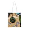 Torby na zakupy kawaii print neon maoris plemienna TOTE Portable Canvas Shopper ramię Zelandia torebka