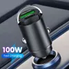 جديدة أخرى للسيارات ، سحب 100W PD+QC شحن سريع شاحن سيارة MINI CAR CAR ADAPTER ADAPTER FOR iPhone 13 12 SAMSUNG S1Z6