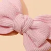 Haarschmuck 3 Teile/los Nette Spitze Bogen Baby Stirnband Rosa Blume Bowknot Geboren Bands Elastische Nylon Infant Kopfbedeckungen