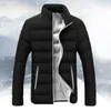 Giacche da uomo Cappotto invernale da uomo Streetwear Caldo imbottito in cotone Moda Outdoor Slim Fit Bolla spessa Cerniera in tinta unita