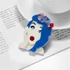 Brooches YAOLOGE Acrylic Cute Sexy Lady Girl For Women Kids Cartoon Figure Badges Pins Accessories Jewelry Birthday Gift