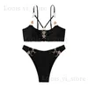 Damesbadmode Split Damesbadmode Effen stof Effen kleur Badmode Zomer Sexy damesbikini DL037 T240222