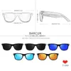 Sonnenbrille BARCUR Schwarze Walnussholz-Sonnenbrille für Herren, polarisiert, hochwertige quadratische Sonnenbrille für Herren, UV400, Brillenzubehör, Originalverpackung H24223