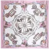 Foulards Design européen 90 90cm Femmes Foulards en soie Chaîne et gland imprimé carré Printemps Été Châles pour dames