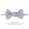 Akcesoria do włosów 1PCS 3.15 "Soft Knit Headband Bows For Born Enovants Toddlers Elastic Band Girls Ręcznie robione dziecko