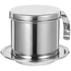 Dinnerware Sets Hourglass Travel Portable Coffee Cup Accessories Stainless Steel Dripper Filter