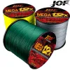Lines JOF Braided Fishing Line 8 Strand 12 Strand 500M Multifilamento Carp 100% PE Fly Sea Saltwater Weave Extreme Strong Pesca Japan